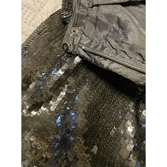 Lillie Rubin Black Sequin Shorts Vintage 1970’s Size 8/10 Medium